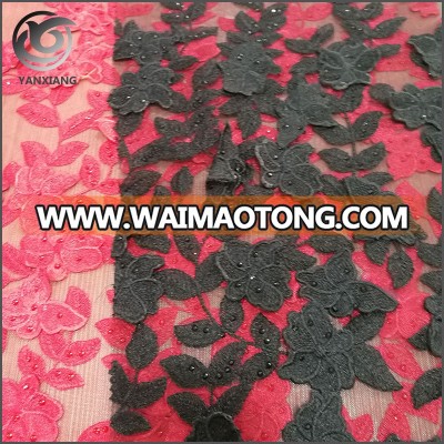 latest style high quality dubai embroidery fabric