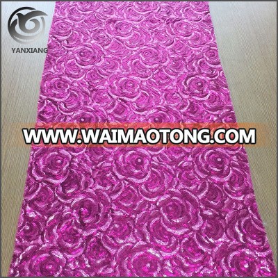 Fashion Promotional Natural Sequin Embroidery fabric